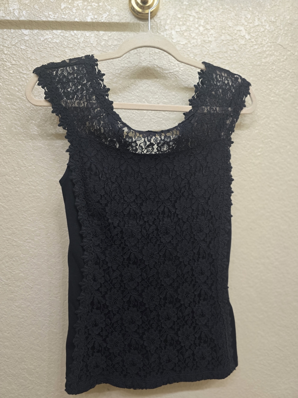 Express Black Lace Sleeveless Top